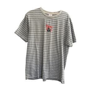 Psychic Hearts Womens XL Gray Stripe Zombie Gorilla Short Sleeve Tshirt #4640